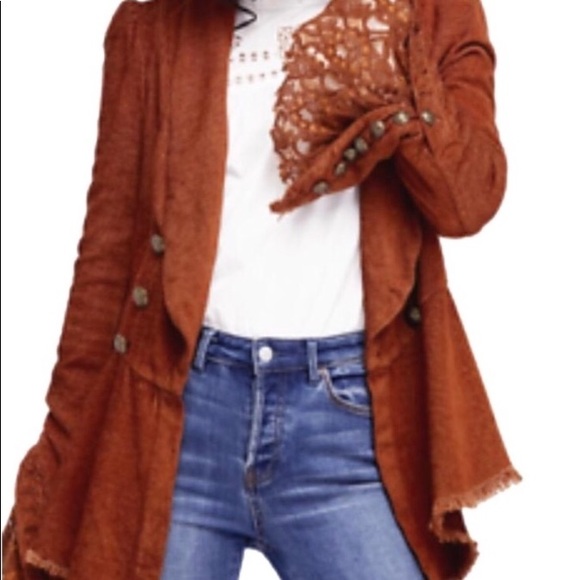 Anthropologie free people flare sleeve jacket xs - Picture 3 of 8